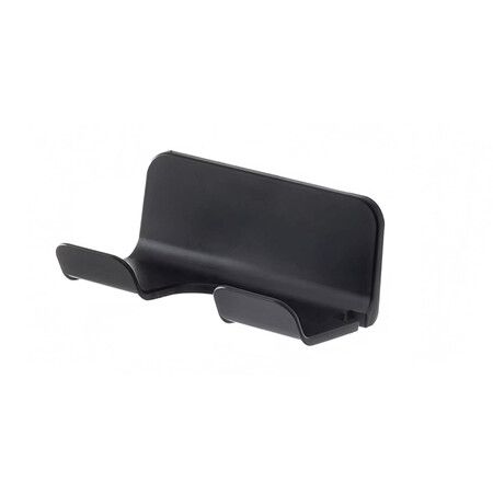 Universal Hair Dryer Holder,Blow Dryer Hanger Wall Mount for Hair Dryer Hook with Plug Cord Organizer Self Adhesive (1 Pack Black)