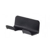 Universal Hair Dryer Holder,Blow Dryer Hanger Wall Mount for Hair Dryer Hook with Plug Cord Organizer Self Adhesive (1 Pack Black)