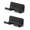 Universal Hair Dryer Holder,Blow Dryer Hanger Wall Mount for Hair Dryer Hook with Plug Cord Organizer Self Adhesive (2 Pack Black)