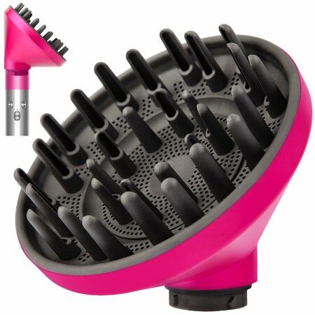 Large Diffuser Attachment for Dyson Airwrap Styler HS01/HS05/HS08,Fast Drying Wave & Curly & Thick,Heat Resistant Nylon Fiber Nozzle Attachments