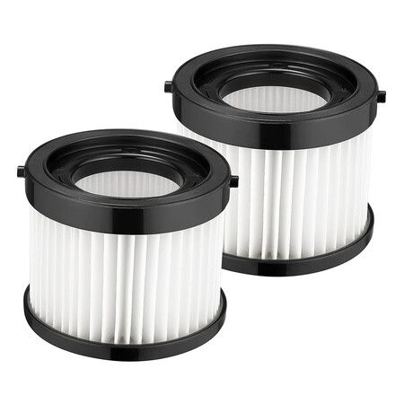 2Pcs HEPA Dry Filter Replacement Compatible with Milwaukee 49-90-0160, 49-90-1951, Fit for 0882-20 M18 Compact Vacuum