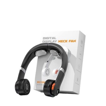 Bladeless Neck Fan USB Rechargeable Lightweight Silent Portable Cooling Outdoor Protected Battery Cool Ice sensation 7000RPM High-Speed Brushless Motor