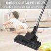 Vacuum Brush Head, 35mm / 1.37in Vacuum Cleaner Euro Floor Brush Replacement for Carpet and Hardwood Floor, Vacuum Head Brush Attachment Combo Tool
