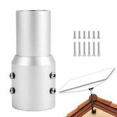 Pipe Adapter Mast Reducer for Starlink for Gen 2, 2 Inch Pole Mount Aluminum Alloy Easy Installation Weather Resistant Complete Hardware Kit