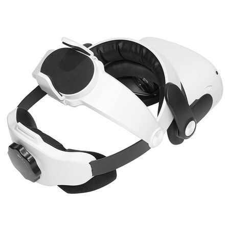 VQ2 Elite Head Strap for Oculus Quest 2, Unique Helmet Design with Battery Holder, Head Strap for Meta Quest 2 with 3 Soft Cushions