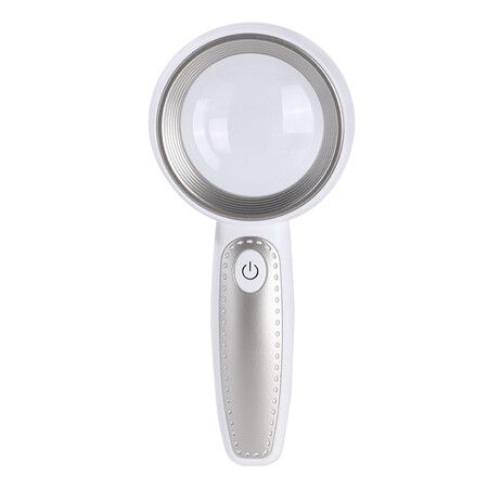 11X Magnifying Glass  55mm Lens ABS Acrylic Optical Clear  USB Rechargeable 14 LED Lights Jeweler Loups Magnifying Glass Gemstones Jewelry Watch Repair