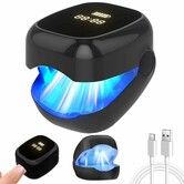 Nail Fungus Laser LED Light Device At-Home Toenails Fingernails Care Rechargeable Light for Thick Discolored Nails(Black)