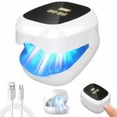 Nail Fungus Laser LED Light Device At-Home Toenails Fingernails Care Rechargeable Light Solution for Fungal Infections Nail Deformation(White)