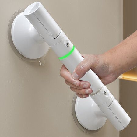 35CM Grab Bars for Shower, Shower Handles for Elderly Suction No-Drill Bathroom Safety Bars for Seniors Assist