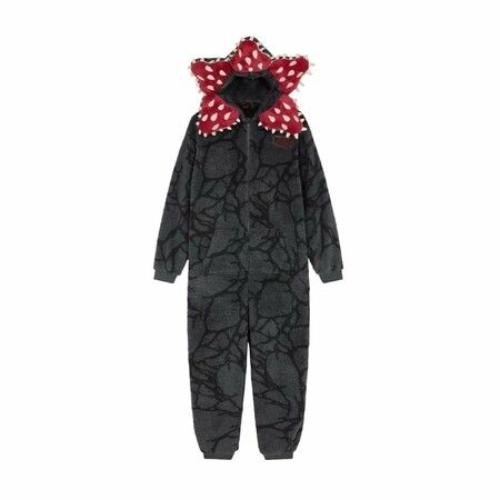 Demogorgon Hooded Jumpsuit Long Sleeve Pajama Hoody Onesie Loungewear Fuzzy Fall Winter Warm Thermal Fluffy Size : XX-Large