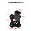 1Piece Metal Wall Mount Bracket for Samsung HW-Q990C/HW-Q990B/HW-Q990D/HW-Q930 Surround Rear Speakers, Home Theater Surround Sound System Wallmount