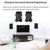 1Piece Metal Wall Mount Bracket for Samsung HW-Q990C/HW-Q990B/HW-Q990D/HW-Q930 Surround Rear Speakers, Home Theater Surround Sound System Wallmount