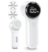 Rechargeable Lint Remover,Bobble Remover for Clothes,3 Speeds Adjustable Fabric Shaver,LED Display Bobble Remover,Lint Shaver for Various Fabrics,White