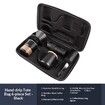 6-Piece Hand Brew Coffee Kit Portable Camping Coffee Set 250ML Stainless Steel Filter Cup EVA Bag Birthday Gift COL Black