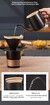 6-Piece Hand Brew Coffee Kit Portable Camping Coffee Set 250ML Stainless Steel Filter Cup EVA Bag Birthday Gift COL Black