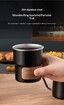 6-Piece Hand Brew Coffee Kit Portable Camping Coffee Set 250ML Stainless Steel Filter Cup EVA Bag Birthday Gift COL Black