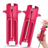 2 Pack Gardening Flower Cleaner Cutter Rose Strippers Thorn Remover and Leaf Removal in Flower Shops(Red)