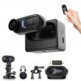 4K Mini Body Camera Thumb Size Action Body Cam Wearable Sports Cameras,Hands-Free POV Recording for Bike Cycling,Vlogging Pet Walk Swim