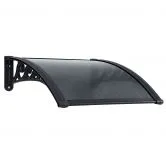 Instahut Window Awning Drainage 0.6mx0.6m Outdoor Grey
