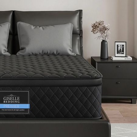 Giselle Bedding Mattress 34cm 5-Zone Pocket Spring Egg-crate Memory Foam Double
