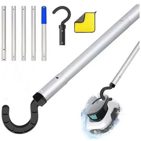Hooks For Pool Robots,Pool Hooks For Poles With Telescopic Rod,185 Cm,Hooks For Pool Robots,Generic Hooks For Pool Cleaner Robot Accessories