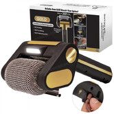 Electric Grill Cleaner Bristle Free Cordless Rechargeable BBQ Grill Brushes with 350 RPM Stainless Roller LED Light,Dishwasher for Gas Grills(Black)