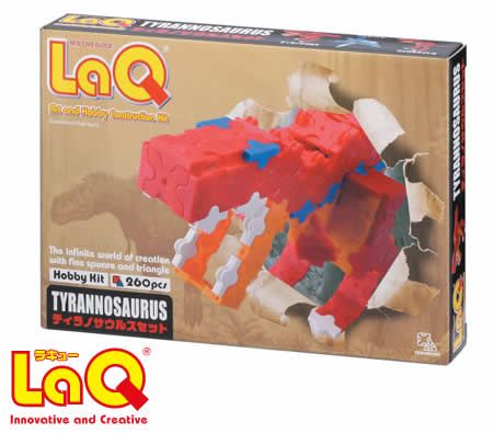 LaQ 260Pcs Tyrannosaurus Hobby Kit - Snap & Click Creative Blocks