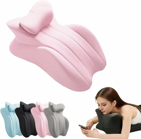 Sweet Spot Pillow,27 Degree Angle Perfect Position Couples Pillows,Ergonomic Butt Memory Foam Butt Cushion,Provides Waist and Neck Support (Pink)
