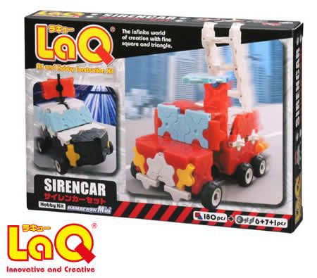 LaQ 194Pcs Siren Car Hobby Kit - Snap & Click Creative Blocks