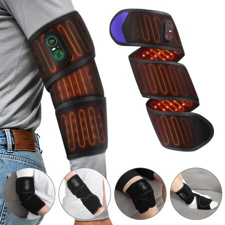 Cordless Heating Pad Wrap Adjustable Heated Pad for Wrist Elbow Forearm Leg Ankle,Portable Fast Heating Wrapping Pad with 3 Heating Levels Timing Settings