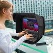 Laptop Sun Shade,Laptop Sun Glare Shield Privacy Screen Hood Computer Sunshade Bag for Working Outside Foldable Computer Shield Cover Outside 12-14''