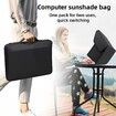 Laptop Sun Shade,Laptop Sun Glare Shield Privacy Screen Hood Computer Sunshade Bag for Working Outside Foldable Computer Shield Cover Outside 15-16''