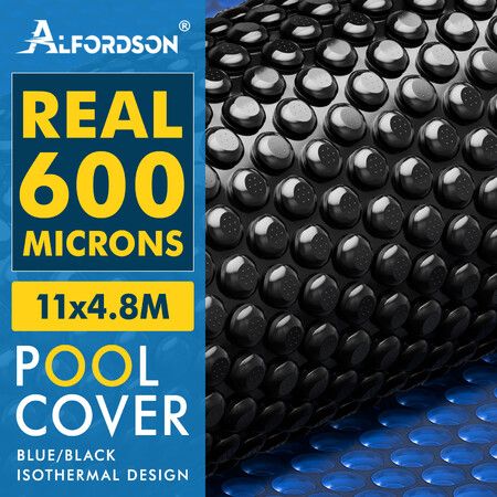 ALFORDSON Pool Cover 600 Microns Solar Blanket Swimming Isothermal 11X4.8M