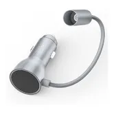 Starlink Mini 12V Car Charger Adapter 30V 2A Output 50M/164FT Extended Range Starlink Mini Cigarette Lighter Adapter to DC Extension Cable