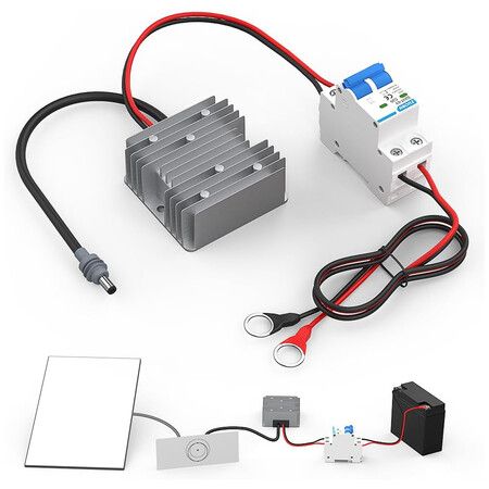 for Starlink Gen 3 12V Conversion Kit, 12V to 57V DC Step UP Converter for Starlink V3, Starlink Gen 3 Router Boost Converter for RV/Outdoor