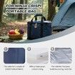 Freshness Ice Pack Lunch Bag,Large Capacity Multi-Pocket Portable Handbag,Cooler Bag for Outdoor Picnic,Camping,Food Delivery,Back to School Col Navy