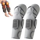 Cordless Leg Massager for Circulation,Air Compression Calf Knee Foot Massager with Heating,3 Modes,Adjustable Intensity 2Pack