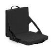 Stadium Seat Cushion, Portable High Back Soft Patio Cushion Foldable Chair Cushion with Storage Pocket, 600D Durable Kayak Seat Travel Seat Cushion