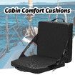 Stadium Seat Cushion, Portable High Back Soft Patio Cushion Foldable Chair Cushion with Storage Pocket, 600D Durable Kayak Seat Travel Seat Cushion
