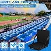 Stadium Seat Cushion, Portable High Back Soft Patio Cushion Foldable Chair Cushion with Storage Pocket, 600D Durable Kayak Seat Travel Seat Cushion