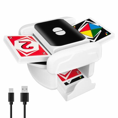Card Shuffler Automatic Card Shuffler Rechargeable Low Noise Portable Card Shuffler 1-2 Decks for Poker UNO Blackjack Skip-Bo Phase 10
