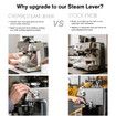 Coffee Products Replacement Steam Lever for Breville Espresso Machines, Compatible with Barista Express, Infuser, Barista Pro