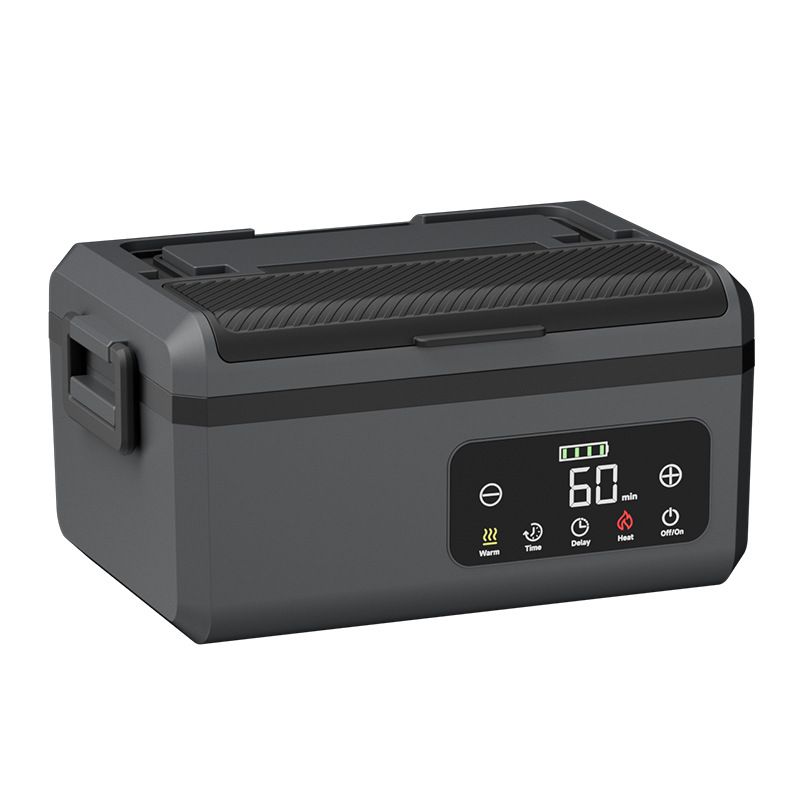 Cordless Electric Lunch Box, 1.5L Battery Powered Heated Lunch Box, 30000mAh USB Rechargeable Portable Heating Food Warmer for Outdoors, Truck, Office