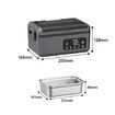 Cordless Electric Lunch Box, 1.5L Battery Powered Heated Lunch Box, 30000mAh USB Rechargeable Portable Heating Food Warmer for Outdoors, Truck, Office