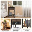 Mobile Sofa Bed Side Table Charging Station Narrow End Hall Entry Lamp Laptop Desk Coffee Couch Nightstand Storage Shelf Living Room Bedroom Furniture