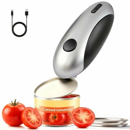 Electric Can Openers Automatic Can Opener Electric with Rechargeable The Can Opener Creates A Smooth Edge