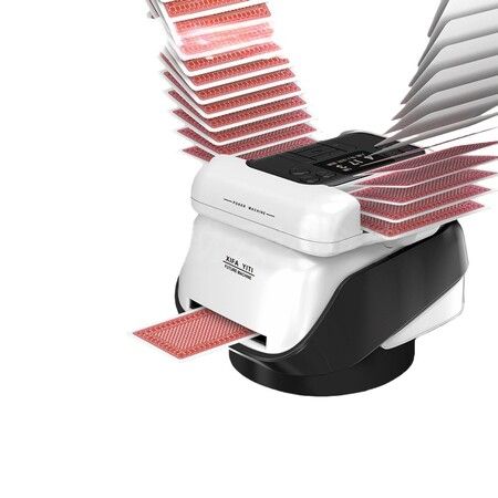 2-in-1 Automatic Card Shuffler Dealer  360 Card Deal Machine  Supports 8 Players UNO, Poker, Monopoly Phase 10  Board Games