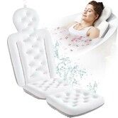 Bath Cushion, Full Body Bathtub Pillow with 160 Suction Cups Bath Mat for Head and Neck Support with Laundry Bag