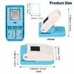 Stamp Punch,1X0.8inch Stamp Puncher Rectangular Postage Stamps Punches,Stamps Shaped Paper Punch,Lever Paper Punches,Craft Cutter Hole Puncher