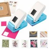 Stamp Punch,2 Pcs 1X0.8inch Stamp Puncher Rectangular Postage Stamps Punches,Stamps Shaped Paper Punch,Lever Paper Punches,Craft Cutter Hole Puncher